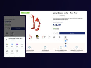Rozšírené zdieľanie pre Shoptet, ktoré funguje na mobilných zariadeniach so všetkými aplikáciami