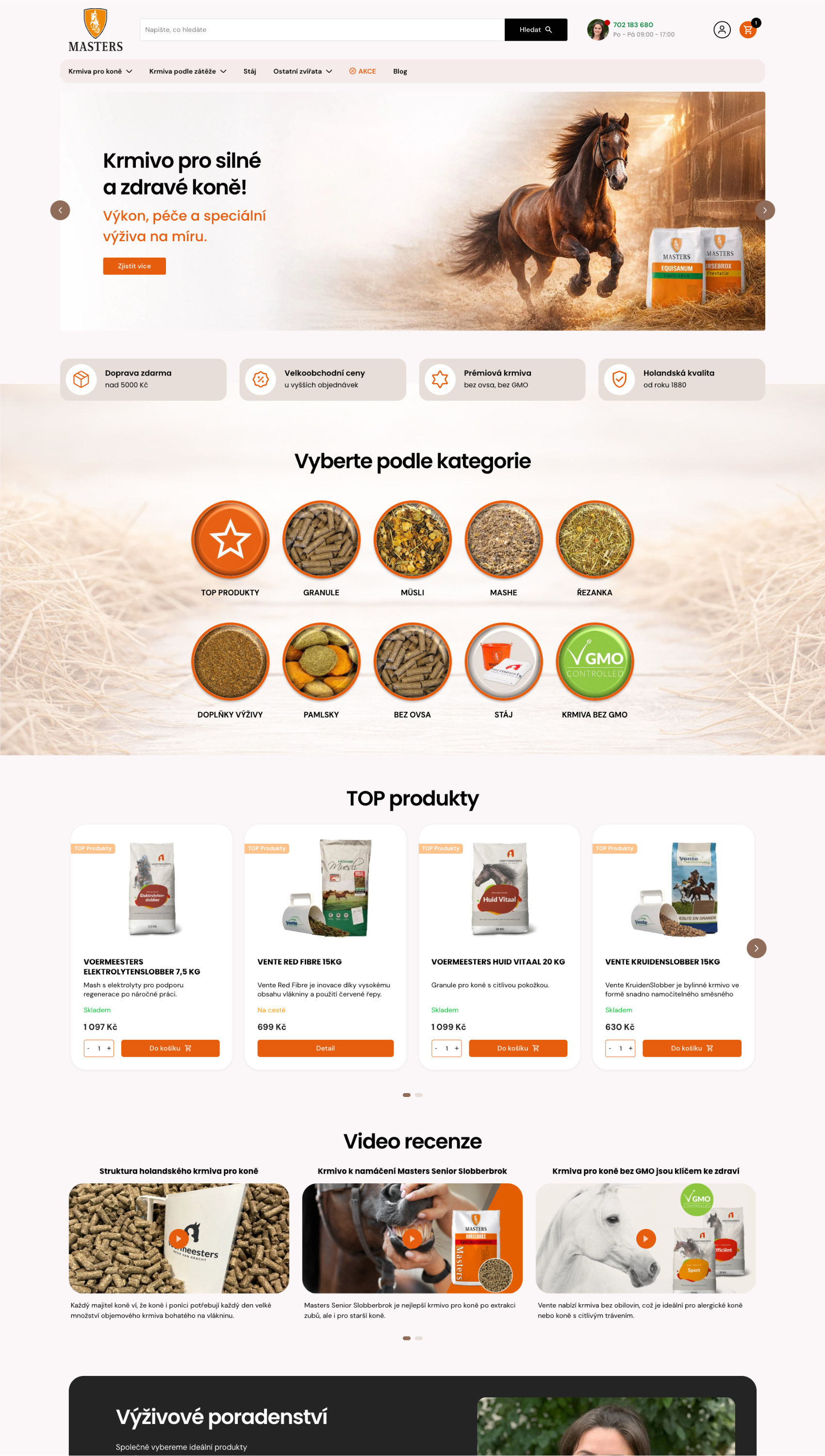 Náhľad hlavnej stránky upravenej Shoptet šablóny pre e-shop s módou