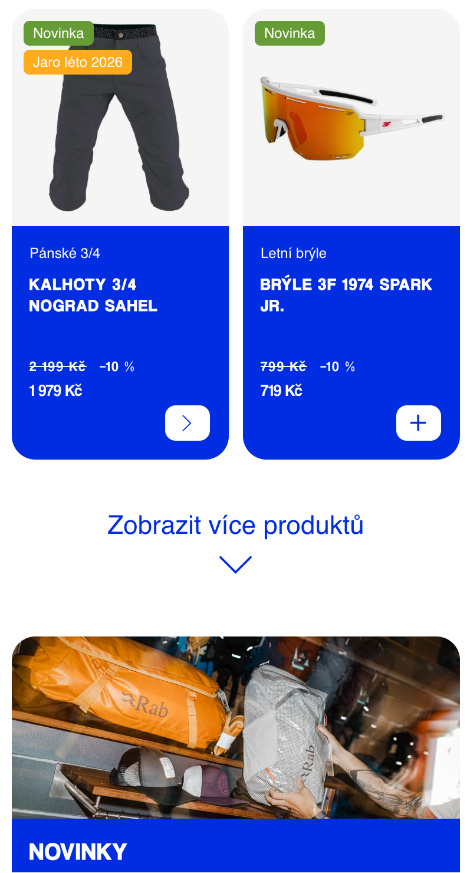 Výrazné mobilné menu na Shoptet šablóne Step